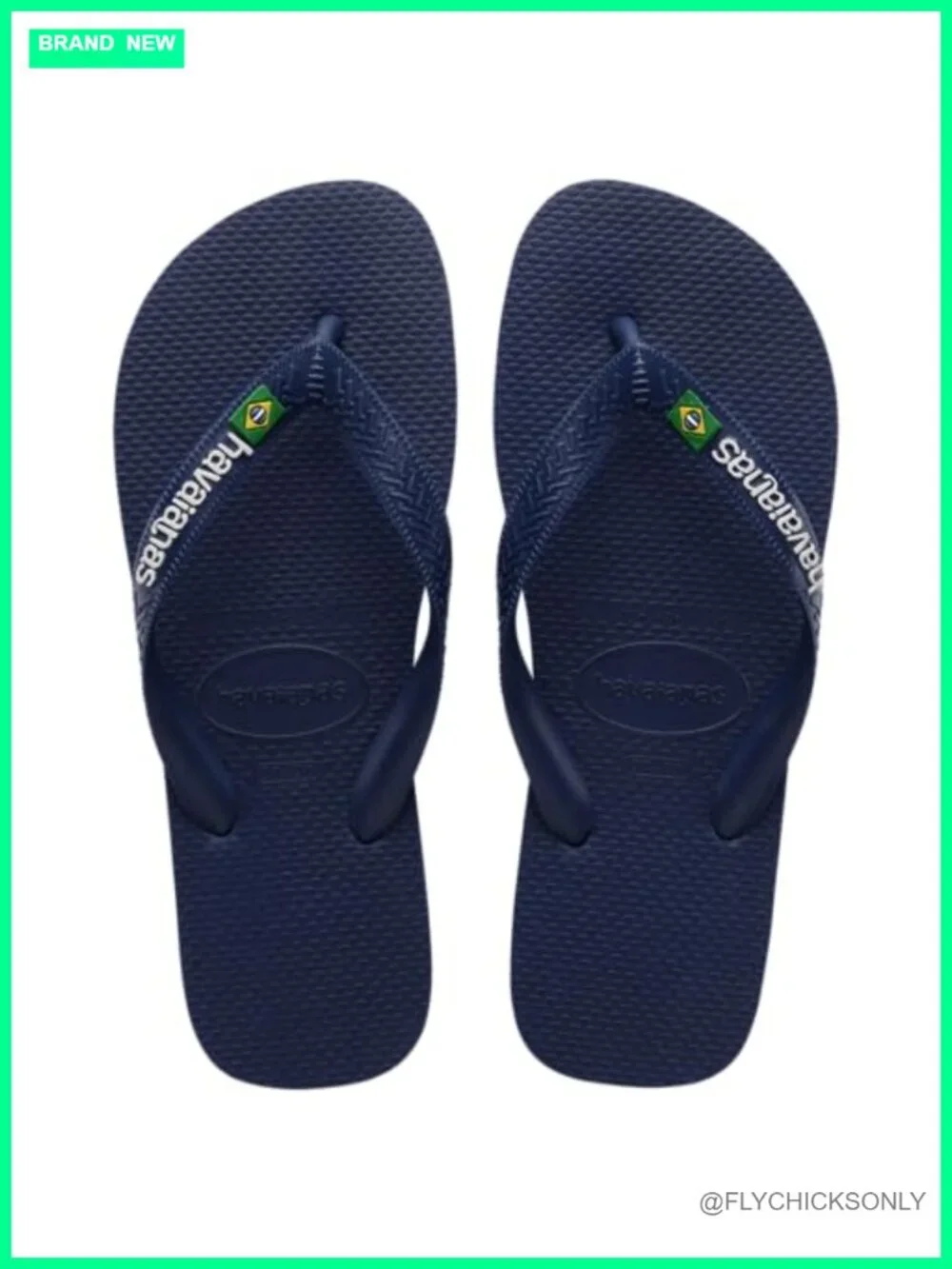 Rubber Sole Flip Flops with Contrast Stripes